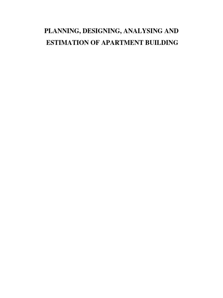 Apartment Building Design and Estimation | PDF | Structural Engineering ...