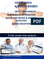 Instrumen Manajemen Risiko: at Severity Assessment at Root Cause Analysis @failure Mode & Effect Analysis @risk Register