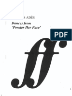 Thomas Adès: Dances From "Powder Her Face" - Cello Part