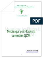 2011 Mécanique Des Fluides Correction QCM II