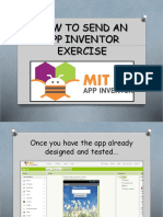 How to Send an App Inventor Exercise