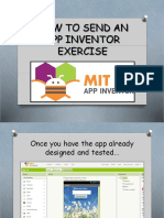 How To Send An App Inventor Exercise