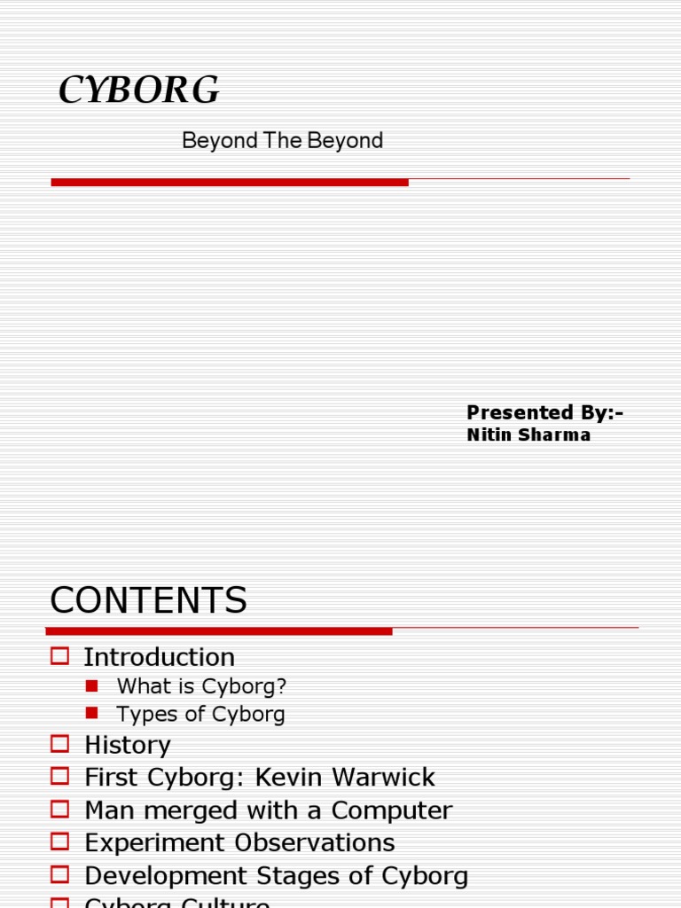Understanding Cyborgs and Their Types | PDF | Cyborg