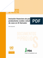 Inclusión Financiera de Pequeños Productores Rurales -Estudio de Caso en El Salvador
