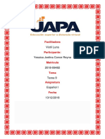 Tarea 9 de Español 1 Yessica Joelina