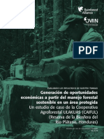 Generación de Oportunidades Económicas a Partir Del Manejo Forestal Sostenible en Un Área Protegida - R Alliance