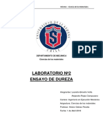 Informe Dureza Ciencia de Los Materiales Uls