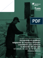 Encontrando El Equilibrio - Adaptación de Empresas Forestales Comunitarias para Satisfacer La Demanda Del Mercado - R Alliance