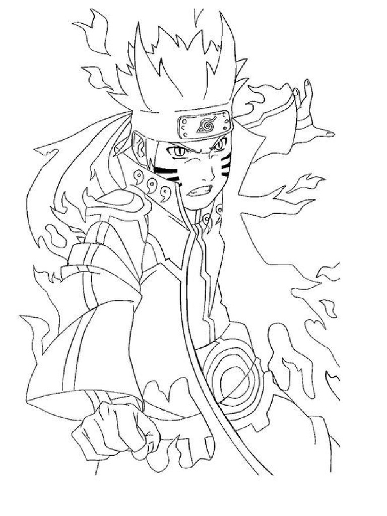 Desenho Do Naruto para Colorir