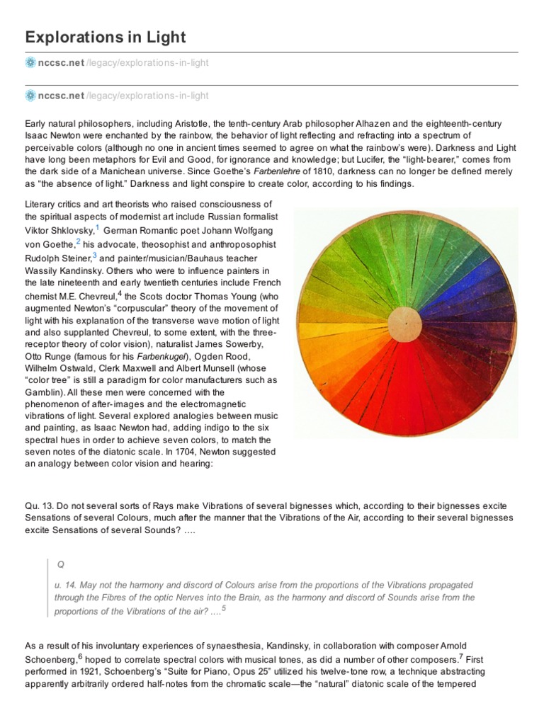 Explorations in Light-2 PDF | PDF | Color | Sound