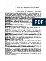 Ensayo Derechos Humanos en Colombia