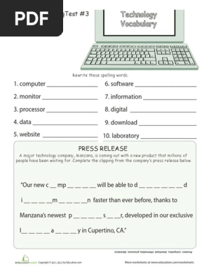 4th Grade SpellingTest