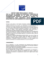 Manual Cooperación para Asistencia Desastres Países Miembros UNASUR