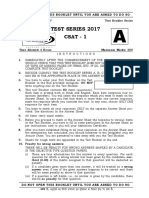 Csat Test - 1 (2017)