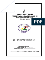 Administrasi Peserta Lomba Tingkat Ii