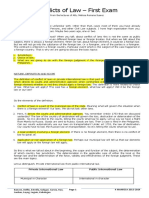 Conflicts of Law 1st Exam