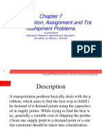 Transportation, Assignment and Tra Nsshipment Problems