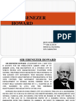 Sir Ebenezer Howard: Jinto Kuriakose 7 Sem. B.Arch Physical Planning USN:2MB09AT003