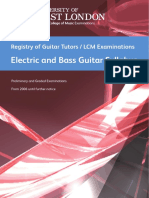 Electric and Bass Guitar Syllabus - Updated September 2016