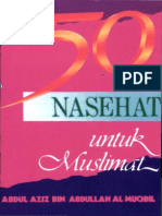 50 Nasehat Untuk Muslimah PDF