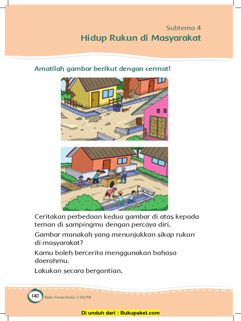 Subtema 4 Hidup Rukun Di Masyarakat Pdf