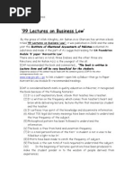 Download 99 Lectures on Business LAw by rehanshervani SN39579665 doc pdf