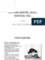 Tentiran Rad Waters, Skull, Mastoid, HSG A-28