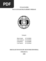 Download Tugas Paper Manajemen Operasi by Yudo Nugroho SN39579698 doc pdf