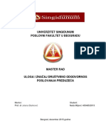 MR - Uloga I Značaj Društveno Odgovornog Poslovanja Preduzeća PDF