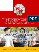 Saso Main 2nd Quarter Accomplishment Report