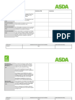F079h Asda Brand Free From Checklist For FF Module