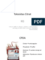 Toksisitas Citrat 