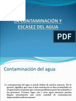 La Contaminación y La Escasez Del Agua