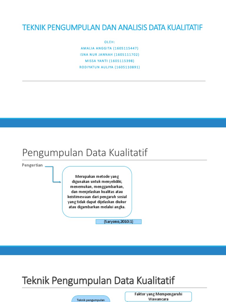 Teknik Pengumpulan Data Dan Teknik Analisis Data - Sumber  
