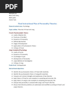 Instructional plan