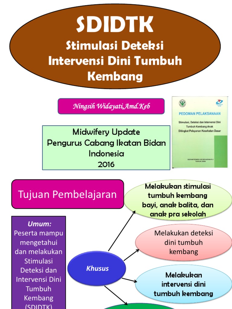Pedoman SDIDTK untuk Tumbuh Kembang Anak | PDF | Gaya Hidup