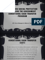 Improving Social Protection Including The Government Conditional Cash Transfer Program