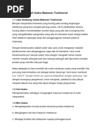 Contoh Proposal Usaha Makanan Tradisional