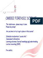 Introduction CM8002 Forensic Science 