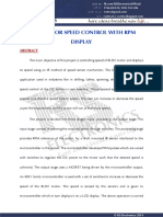 BLDC Motor Speed Control With RPM Display