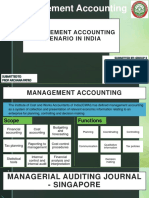 Management Accounting Scenario in India