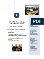Tema 2 Metodele de investigatie ale psihosociologiei.doc