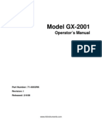 GX-2001 Manual