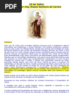 286 16 de Julho Nossa Senhora Do Carmo Rogai Por Nos