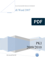 Panduan Microsoft Office Wordl 2007