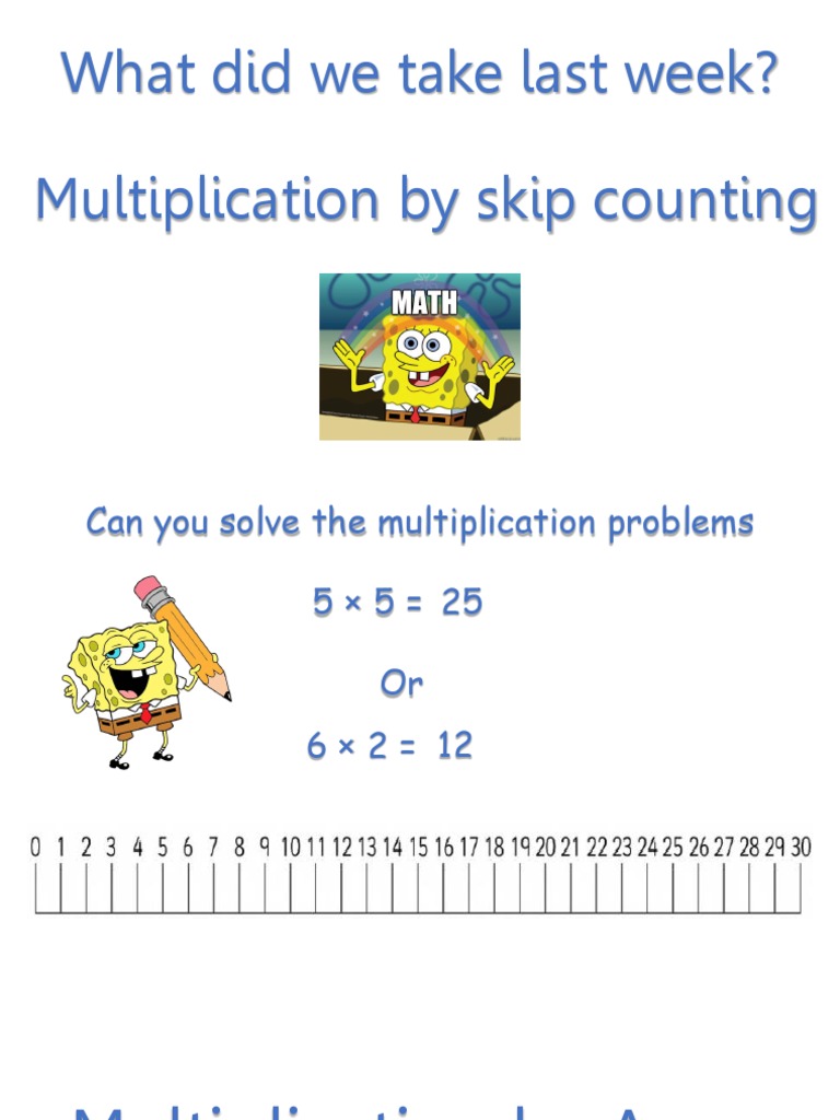 Multiplication Techniques: Skip Counting & Arrays | PDF