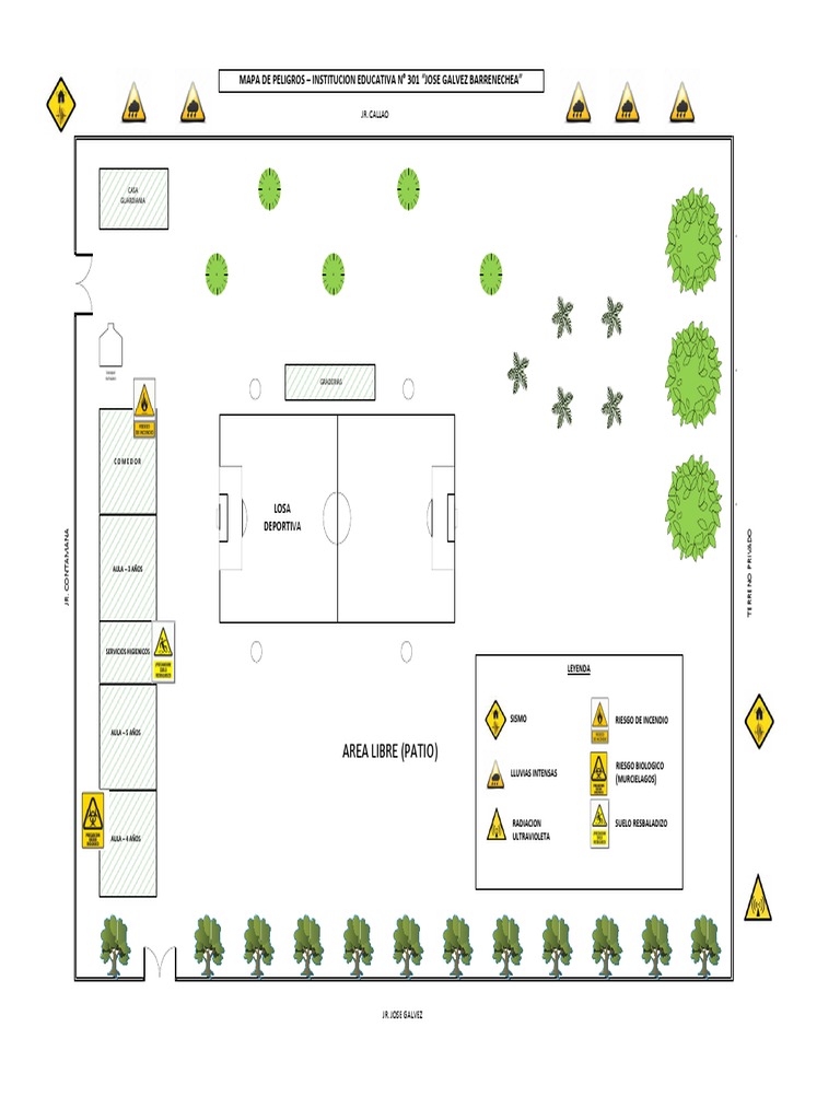 Mapa de Riesgo Escolar 301 "José Gálvez" | PDF | Promociones de lucha ...