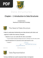 D Ata S Tructu Res: Chapter - 1 Introduction To Data Structures