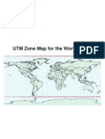 UTM Zone Map for the World