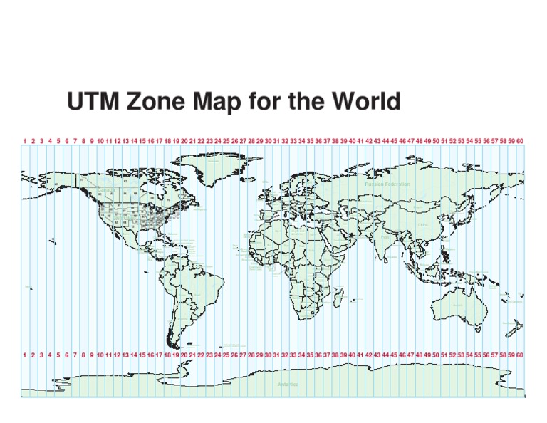 World UTM Map | PDF | Africa | British Empire